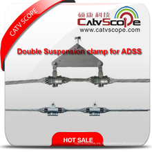 Abrazadera de suspensión doble de alta calidad del cable óptico de fibra de ADSS